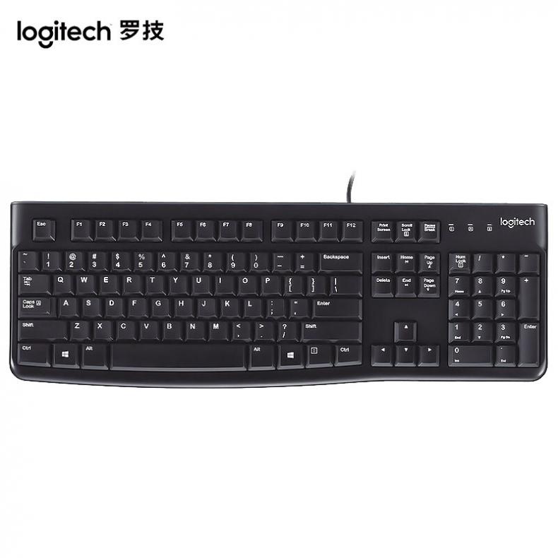 罗技（Logitech） K120 有线USB接口键盘 （单位：个） 黑色