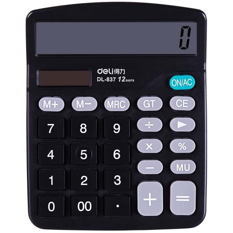 得力（deli） 838 计算器 144mm （单位：个） 黑色