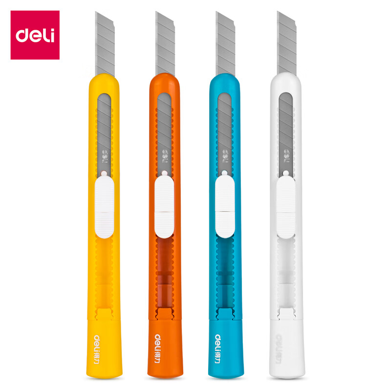 得力（deli） 2025 美工刀 9mm （单位：把）  颜色随机