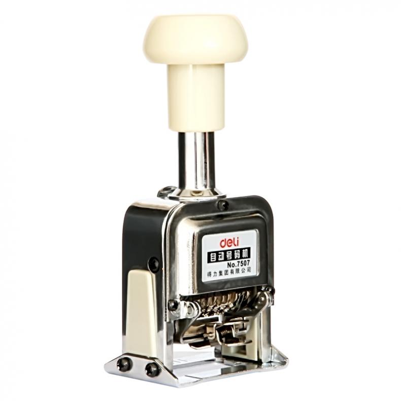 得力（deli） 7507 七位自动号码机（单位：个） 白色