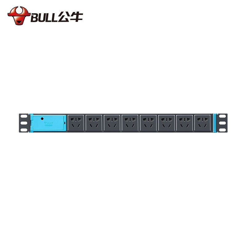 公牛(BULL) GNE-1080 插座 8位总控 全长5米 （单位：个）
