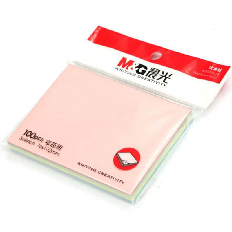 晨光（M&G） YS-11 多彩自粘便条纸 76*102mm  100页/本 （单位：本）