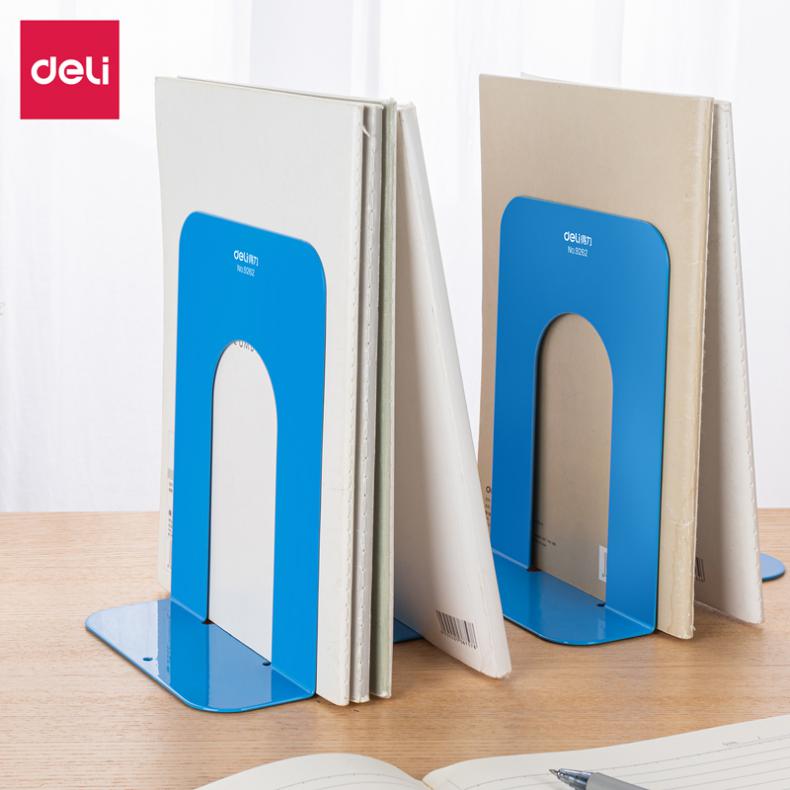 得力（deli） 9262 铁书立 7.5寸 2片/付（单位：付） 蓝色