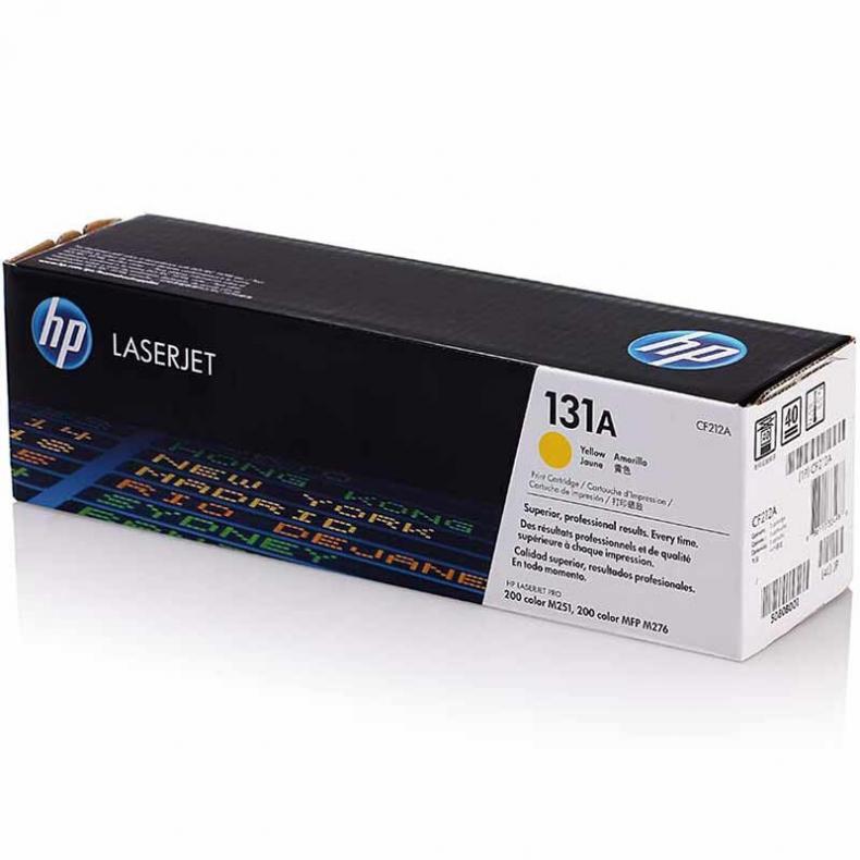 惠普(HP) 彩色激光打印机硒鼓 CF212A 黄色 适用LaserJet M251n/M276fn/M276fnw