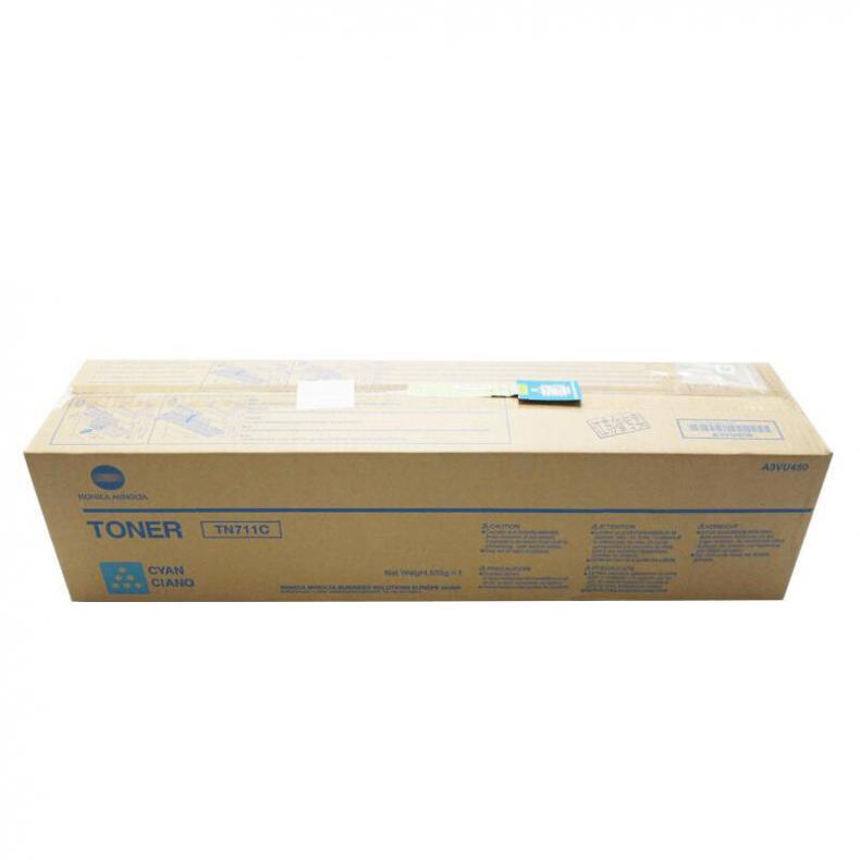  TN711C 碳粉 31500页 （单位：支） 适用C654/C754 蓝色