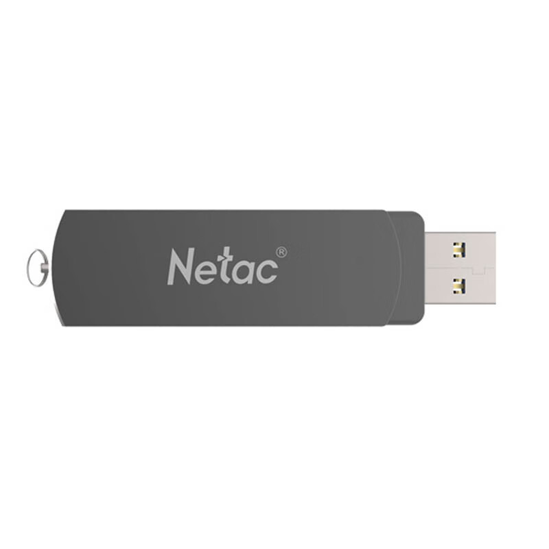 朗科（Netac） U681 旋转金属优盘 USB3.0 16GB （单位：个）  深灰色