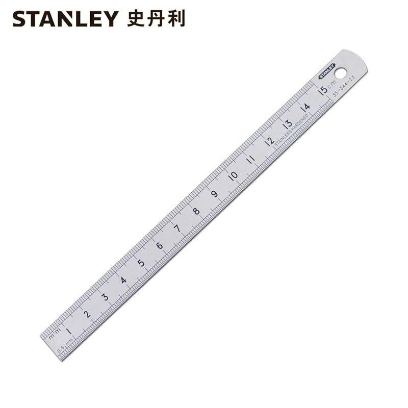 史丹利（Stanley） 35-344-23 不锈钢直尺 150mm （单位：把）