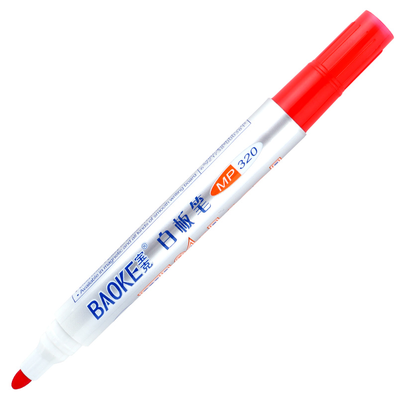宝克（BAOKE） MP320 白板笔 3mm （单位：支） 红色
