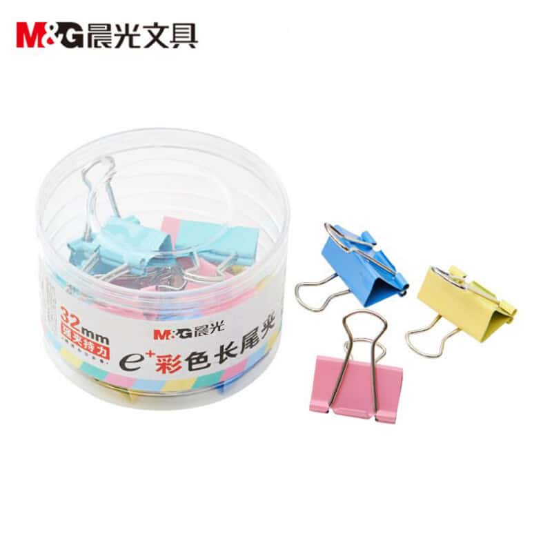 晨光（M&G） ABS92740 Eplus彩色长尾夹 32mm 24只/筒 （单位：筒）