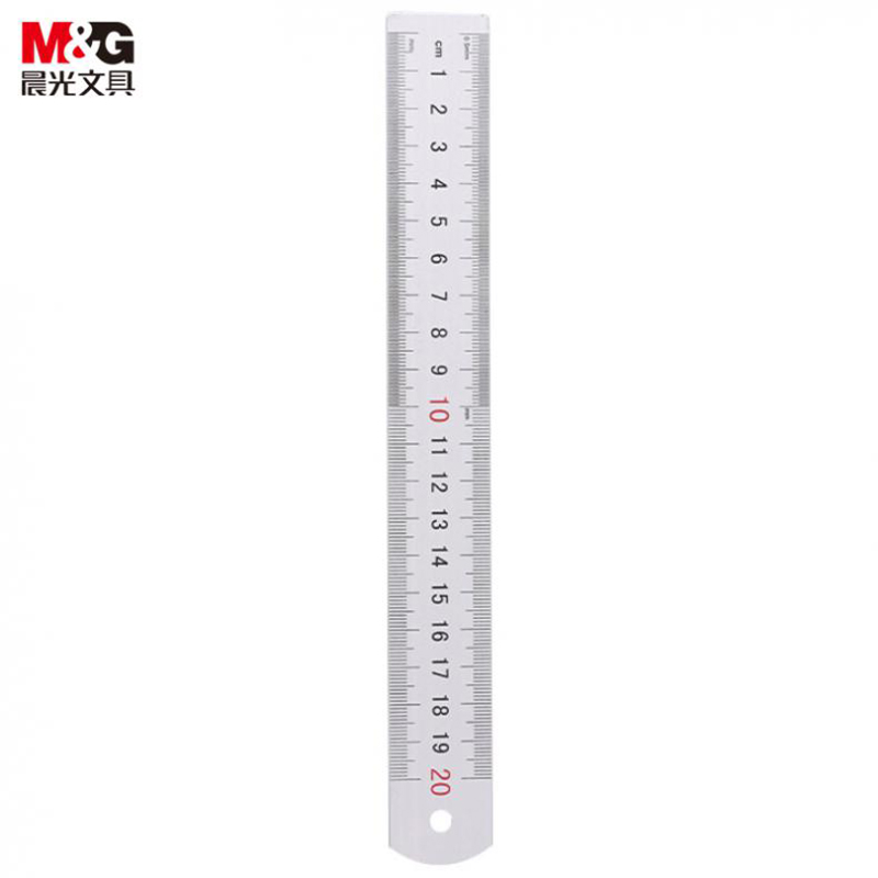 晨光（M&G） ARL96026 铝合金直尺 20cm （单位：把）  银白色