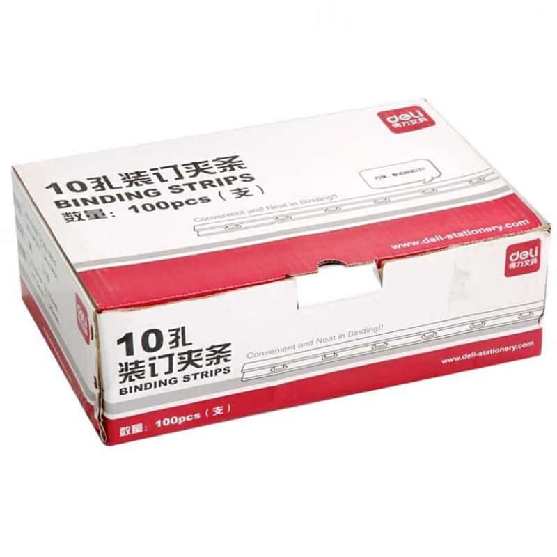 得力装订夹条3829黑色