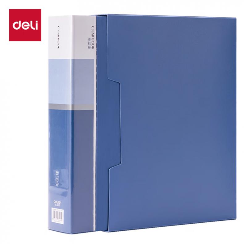 得力（deli） 5007 资料册 A4 100页 （单位：个）  蓝色