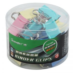 广博（GuangBo） PJTC009MS 41mm 彩色长尾票夹（单位：筒）