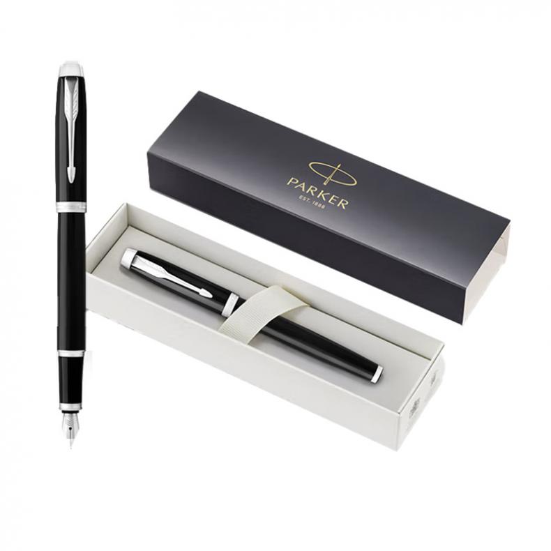 派克（PARKER） IM系列 丽雅黑白夹钢笔 F尖 （单位：支）  