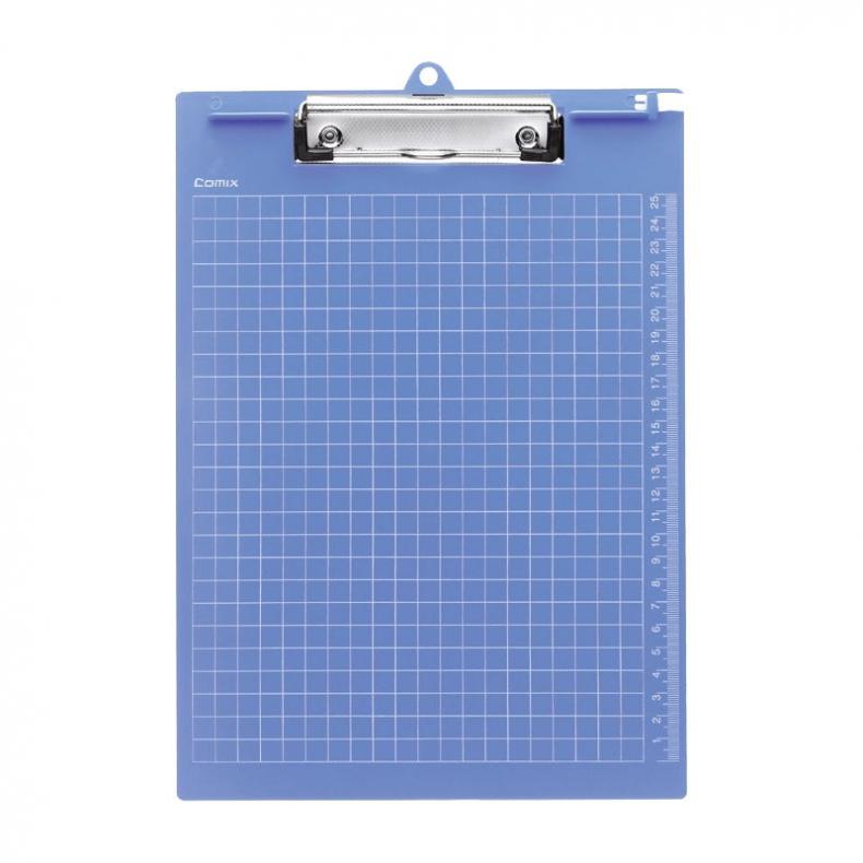 齐心（Comix） A724 便携式带刻度多功能书写板夹 竖式 A4 （单位：个）  蓝色