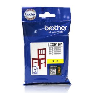兄弟(brother) 打印机墨盒 LC3919Y 黄色 1500页 适用于J3930DW/J3530DW/J2730DW/J2330DW