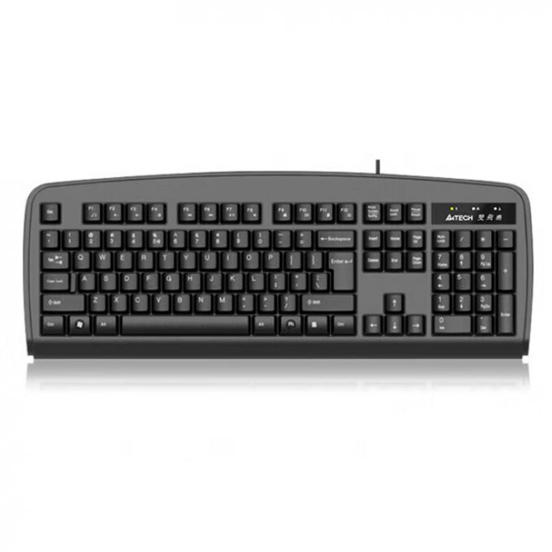 双飞燕（A4TECH） KB-8 PS2键盘 1个装 （单位：个） 黑色