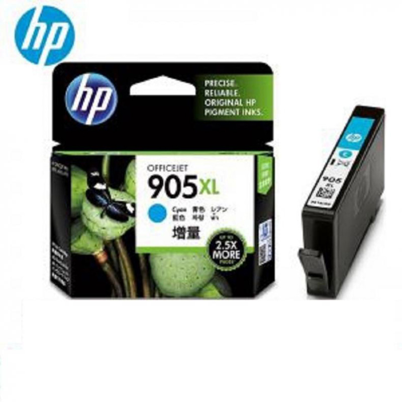 惠普 T6M05AA 905XL 原装墨盒 (适用于HP OJ6960,6970)  青色墨盒-高容 惠普打印机墨盒