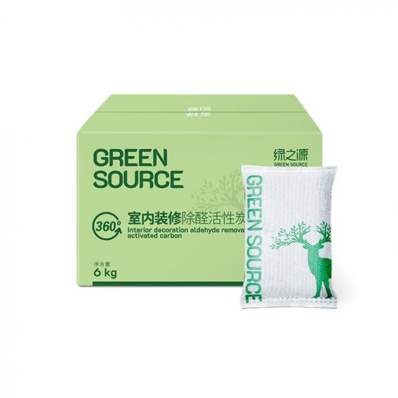 绿之源（GREEN SOURCE） Z-2436 360&deg;室内装修安全卫士活性炭 6000g （单位：箱）  