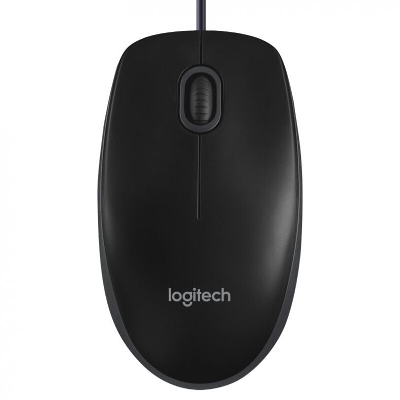 罗技（Logitech） B100 有线鼠标 113*62*38mm （单位：个）  黑色