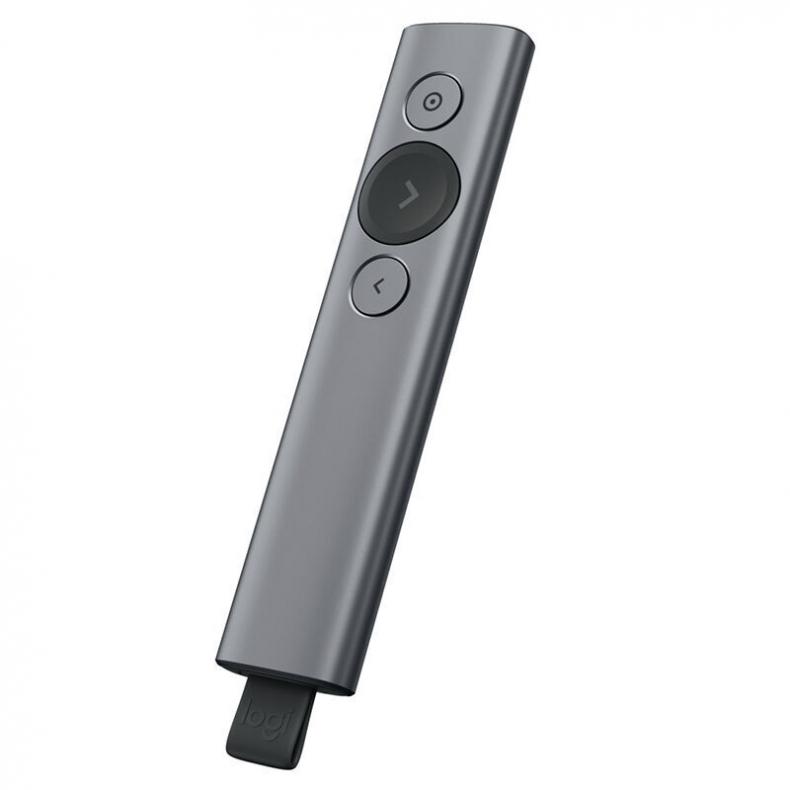 罗技（Logitech） Spotlight 无线演示器 131.3*28.1*12.1mm （单位：支）  灰色