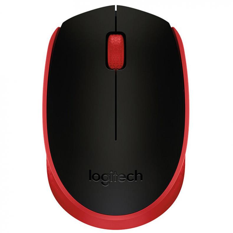 罗技(Logitech) 无线鼠标 M171 红色