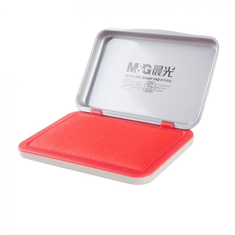 晨光（M&G） AYZ97517A 秒干印台 120*80mm （单位：个）  红色