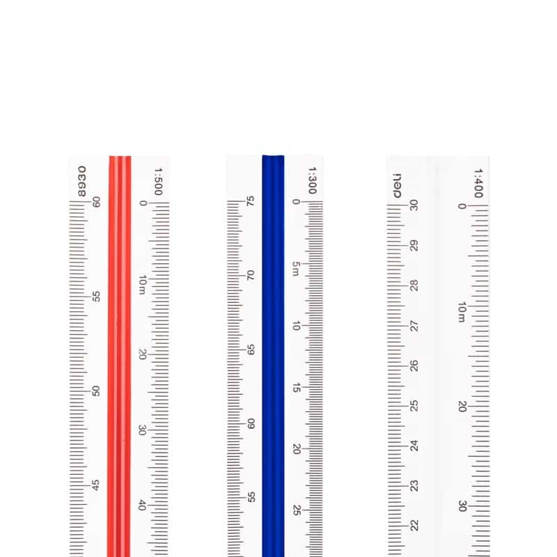 得力（deli） 8930 三棱比例尺 30cm （单位：把） 混色