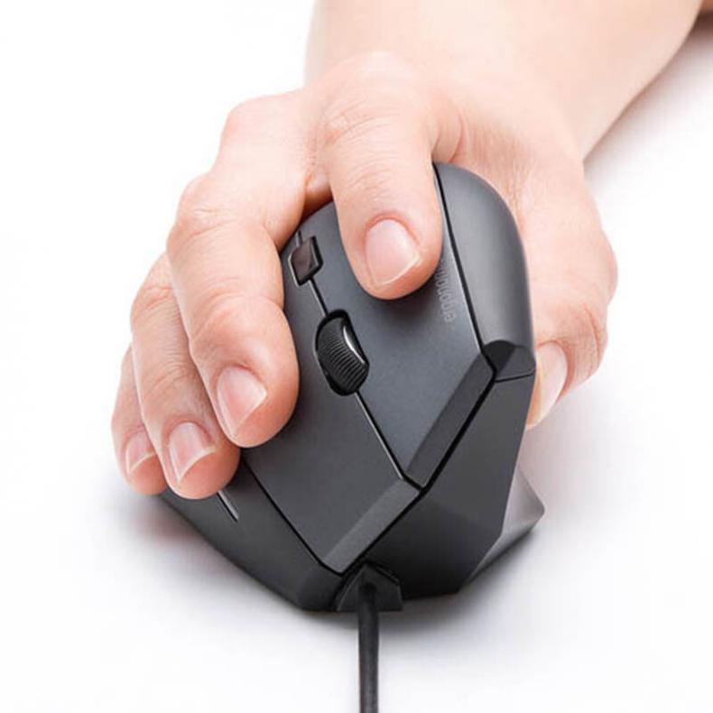 山业（SANWA） MA-ERG7 有线鼠标 人体工学 蓝光LED （单位：个） 黑色