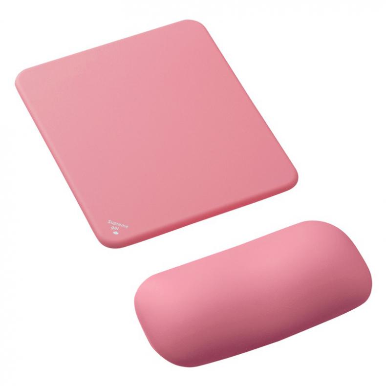 山业 MPD-GEL25P 鼠标垫腕托套装 鼠标垫4.5mm 腕托20mm （单位：个）  粉色