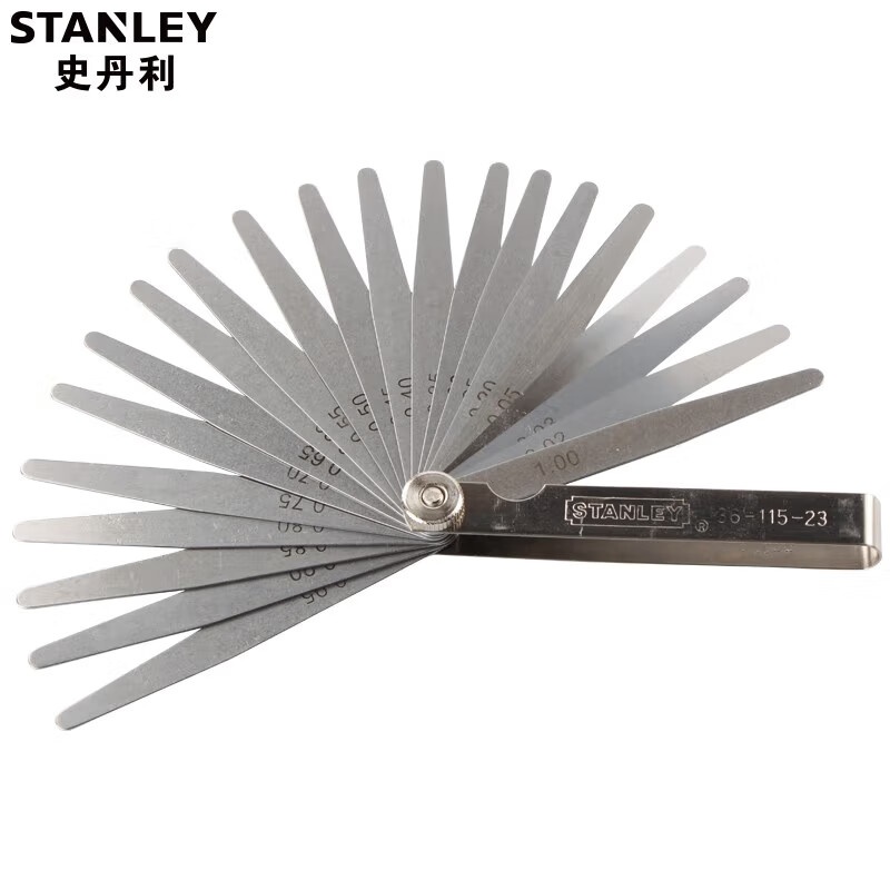 史丹利(Stanley) 36-115-23 23件装公制塞尺0.02-1.00mm