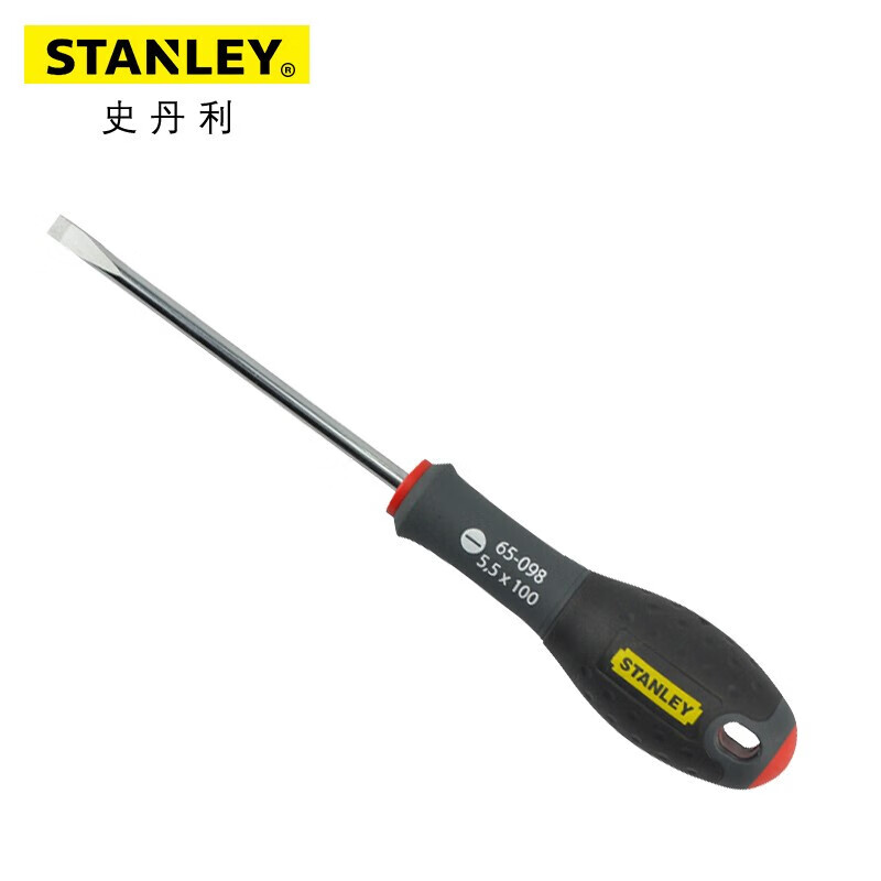 史丹利(Stanley) 65-098-14 三色柄一字螺丝批5.5x100mm