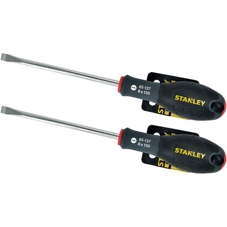 史丹利(Stanley) 65-137-14 三色柄一字螺丝批8x150mm