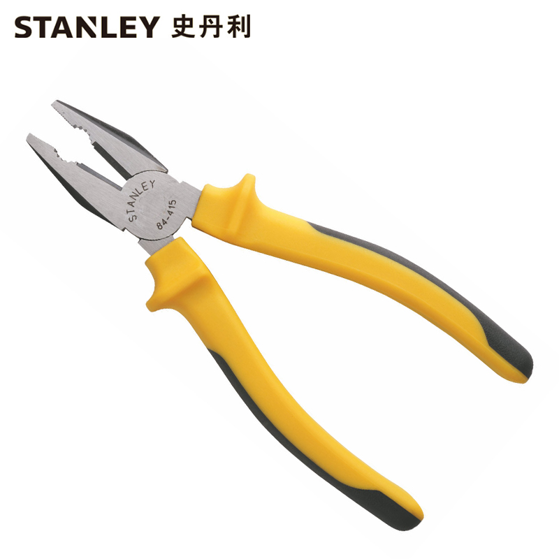 史丹利(Stanley) 双色柄钢丝钳8" 84-417-23