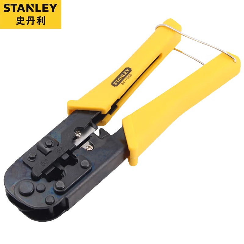 史丹利(Stanley) 电讯接头压接钳4P/6P/8P 190mm 84-866-22
