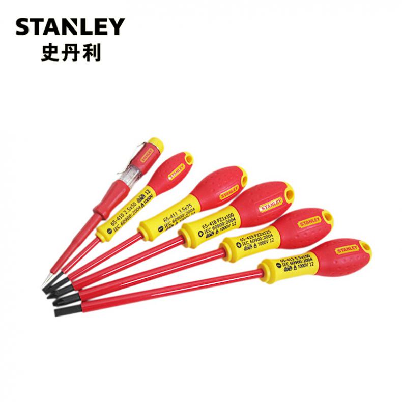 史丹利(Stanley) 65-443-14 6件套双色柄绝缘螺丝批