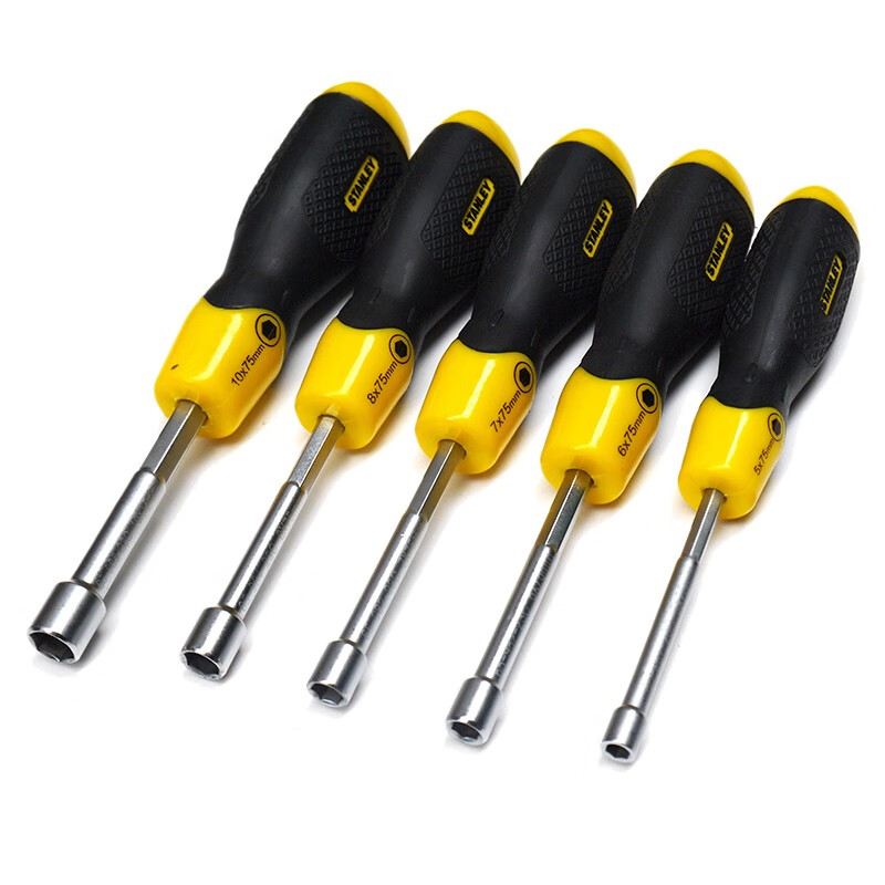 史丹利(Stanley) 65-983-23C 双色柄螺帽螺丝批7x75mm