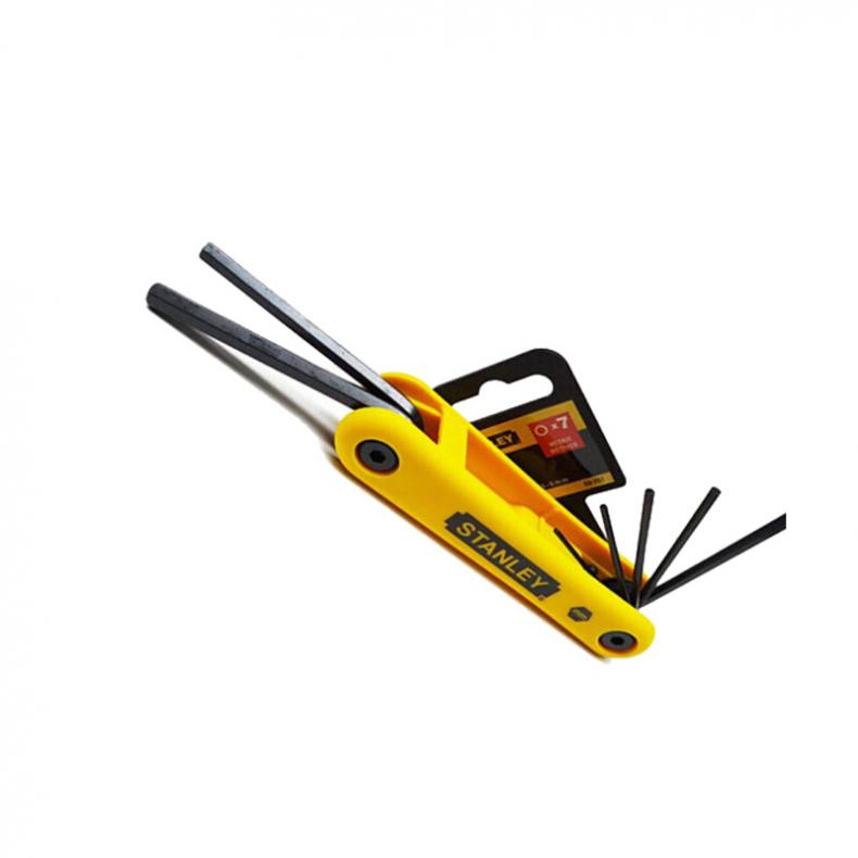 史丹利(Stanley) 69-262-23C 7件套公制折叠式内六角扳手2.5-10mm