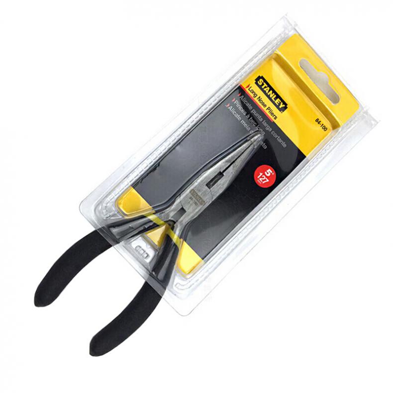 史丹利(Stanley) 84-100-23 黑色双塑柄尖嘴钳5"