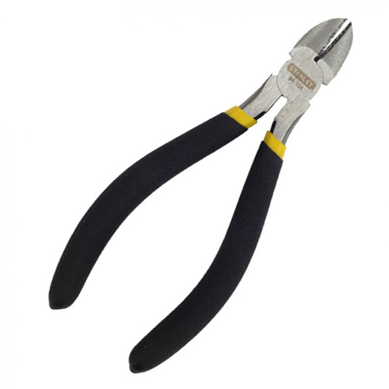 史丹利(Stanley) 84-104-23 黑色双塑柄斜嘴钳5"