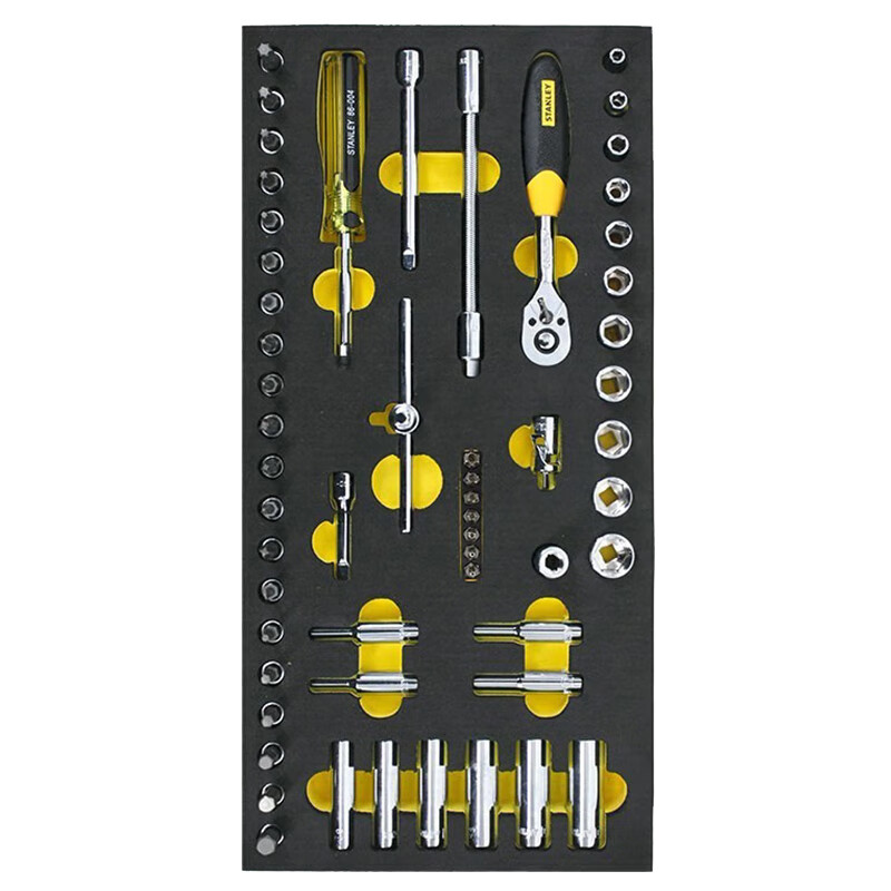 史丹利(Stanley) 90-029-23 EVA工具托组套-56件1/4"系列套筒