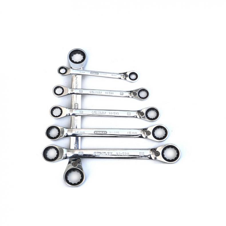 史丹利(Stanley) 91-595-1L-22 公制双梅花双向棘轮快扳14x15mm