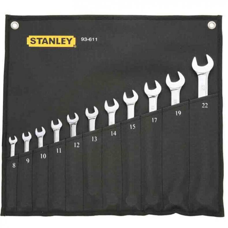 史丹利(Stanley) 93-611-22 11件套公制精抛光两用长扳手