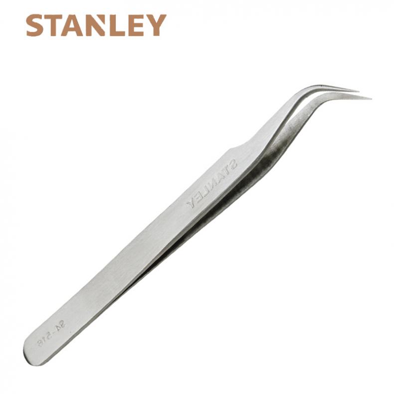 史丹利(Stanley) 94-516-23 弯头短镊子118mm