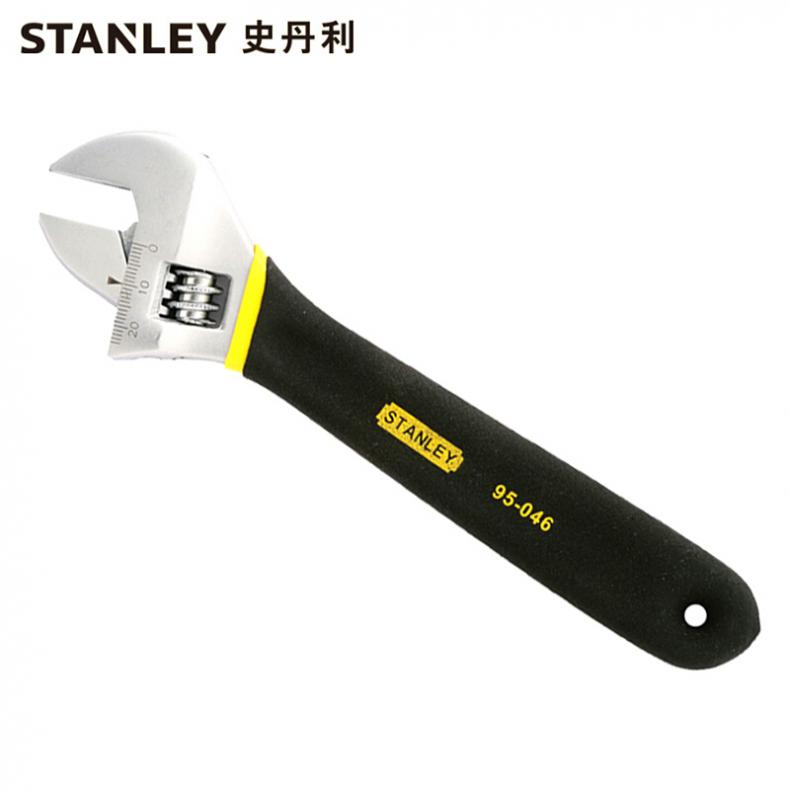 史丹利(Stanley) 95-046-1-23 沾塑柄活络扳手6"