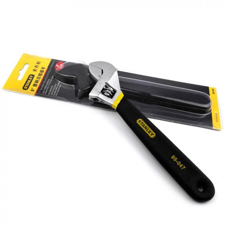 史丹利(Stanley) 95-047-1-23 沾塑柄活络扳手8"