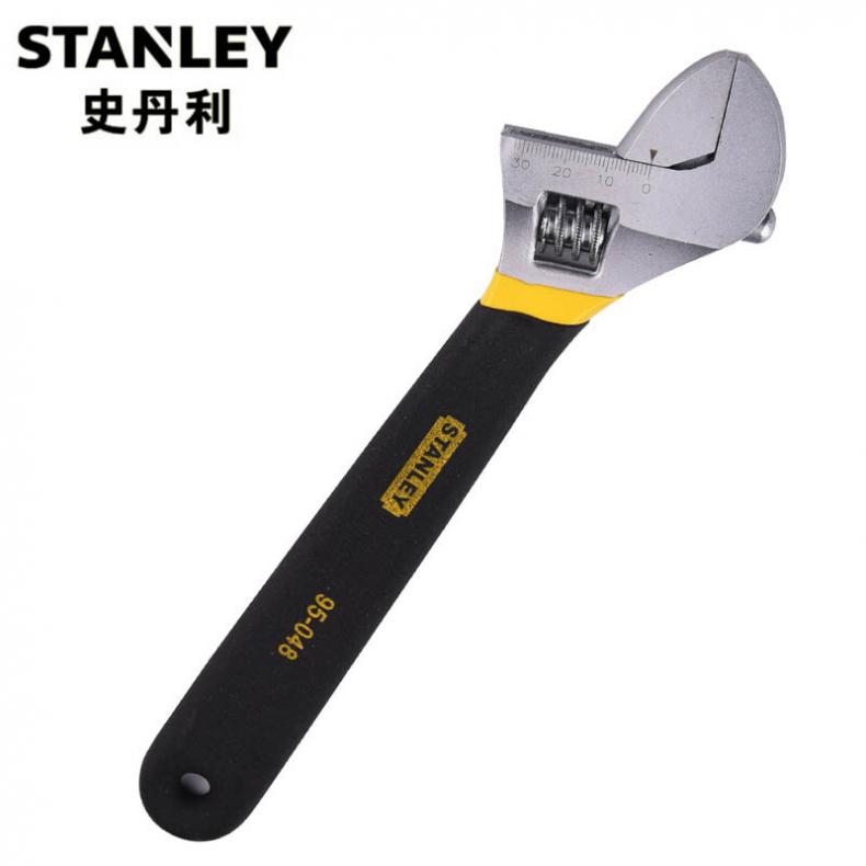 史丹利(Stanley) 95-048-1-23 沾塑柄活络扳手10"