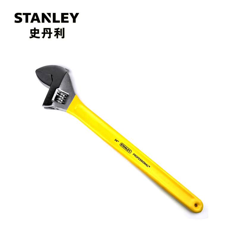 史丹利（Stanley） 97-797-23 黄色沾塑活络扳手24" （单位：个）