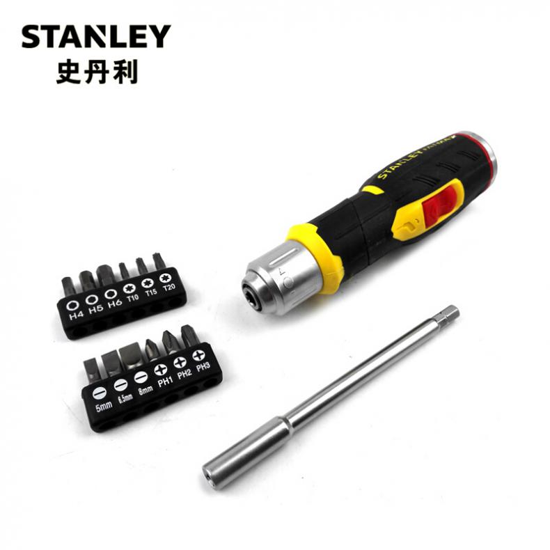 史丹利(Stanley) FMHT62691-23 FatMax 13件手柄可弯型棘轮旋柄和旋具头组套