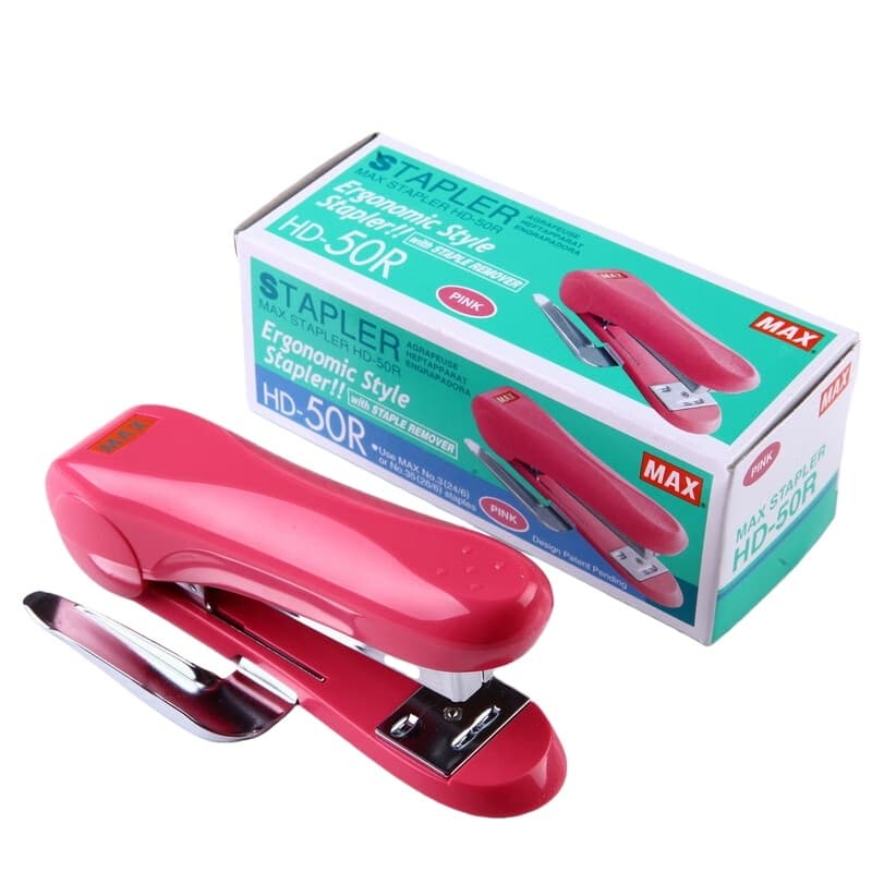 美克司 HD-50R 统一钉型订书机带起钉器 可订30页 （单位：个） 红色